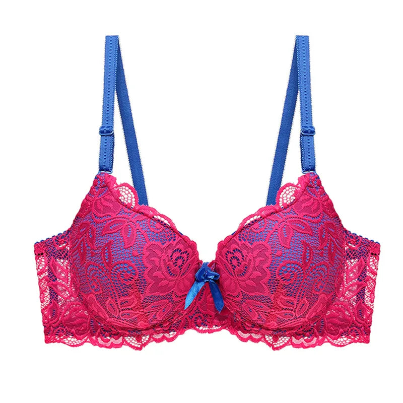 Ensemble Lingerie Push-Up Rose Grande Taille - Soutien-gorge & String - Nos Petits KIFF
