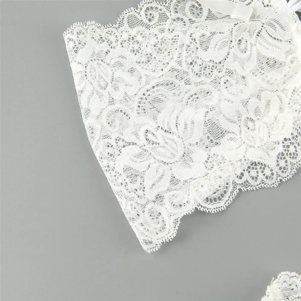 Ensemble lingerie dentelle bra + tanga bandage