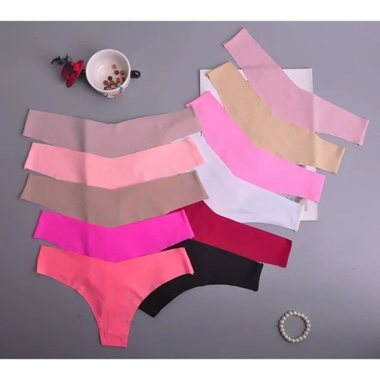 Tanga femme volants invisible — G-string sans coutures sexy lingerie