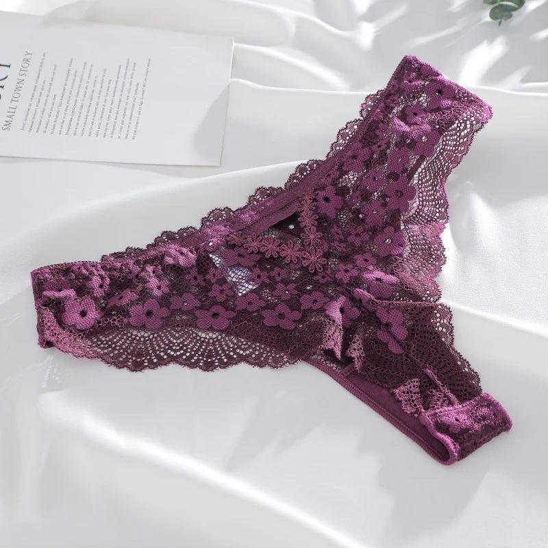 Culotte Dentelle G-String Sexy - Taille Basse - Nos Petits KIFF