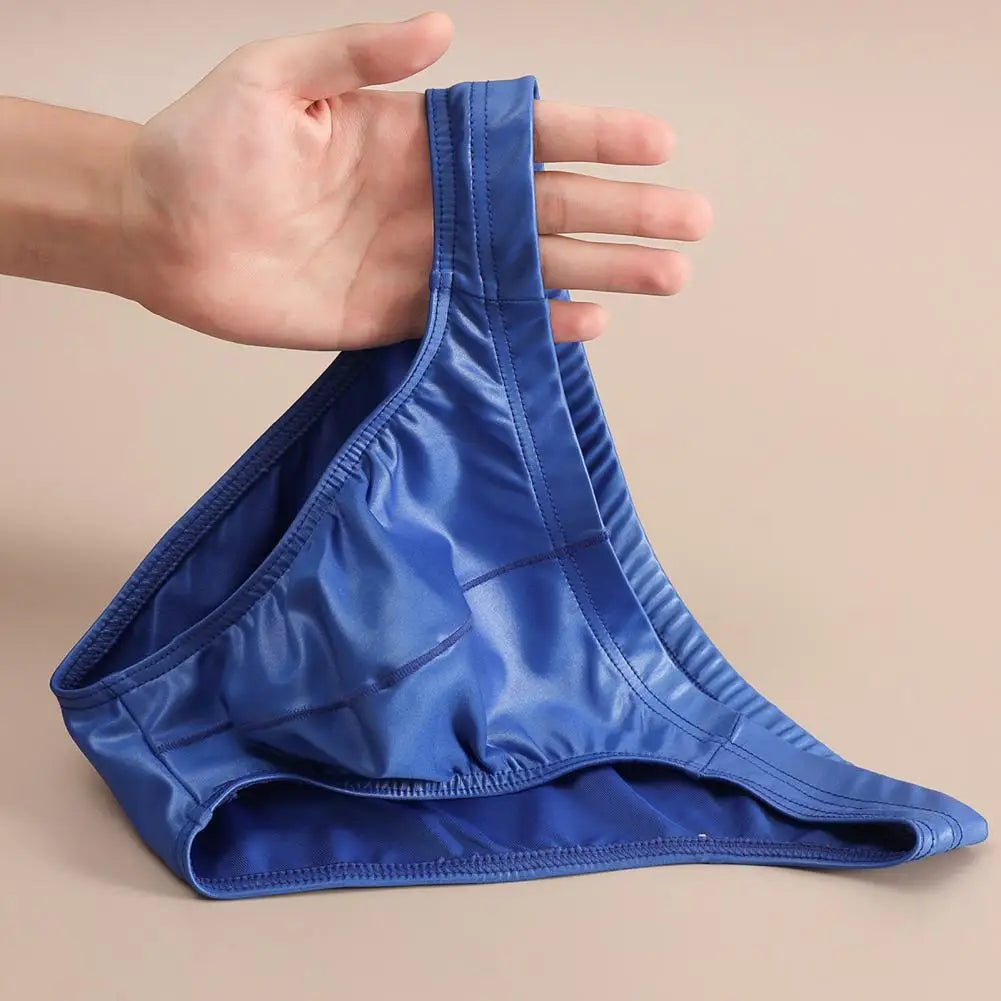 Slip Homme Glossy Soyeux - Ceinture Élastique Haute M-XXL - Nos Petits KIFF