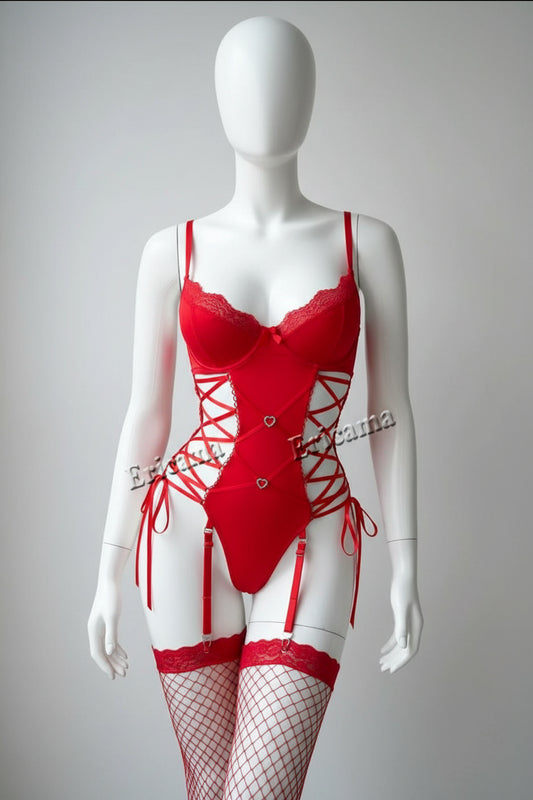 Sexy Hot Erotic Lingerie Sexy Bra Set Erotic Costumes Exotic Set Underwear Bra and Panty Garters Without Stockings