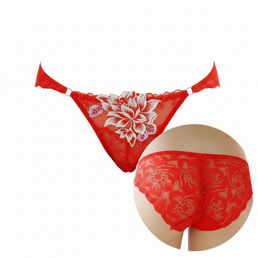 Culotte femme dentelle Peony — Taille basse sans coutures
