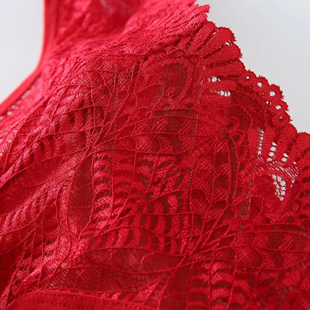 Culotte femme dentelle brodée — Taille basse ajourée