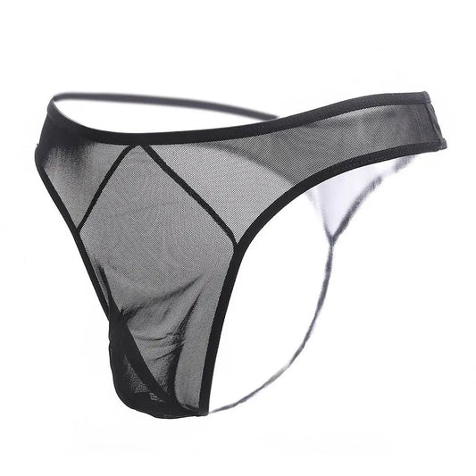 Thong homme résille transparent ultra-fin — Taille basse taille unique