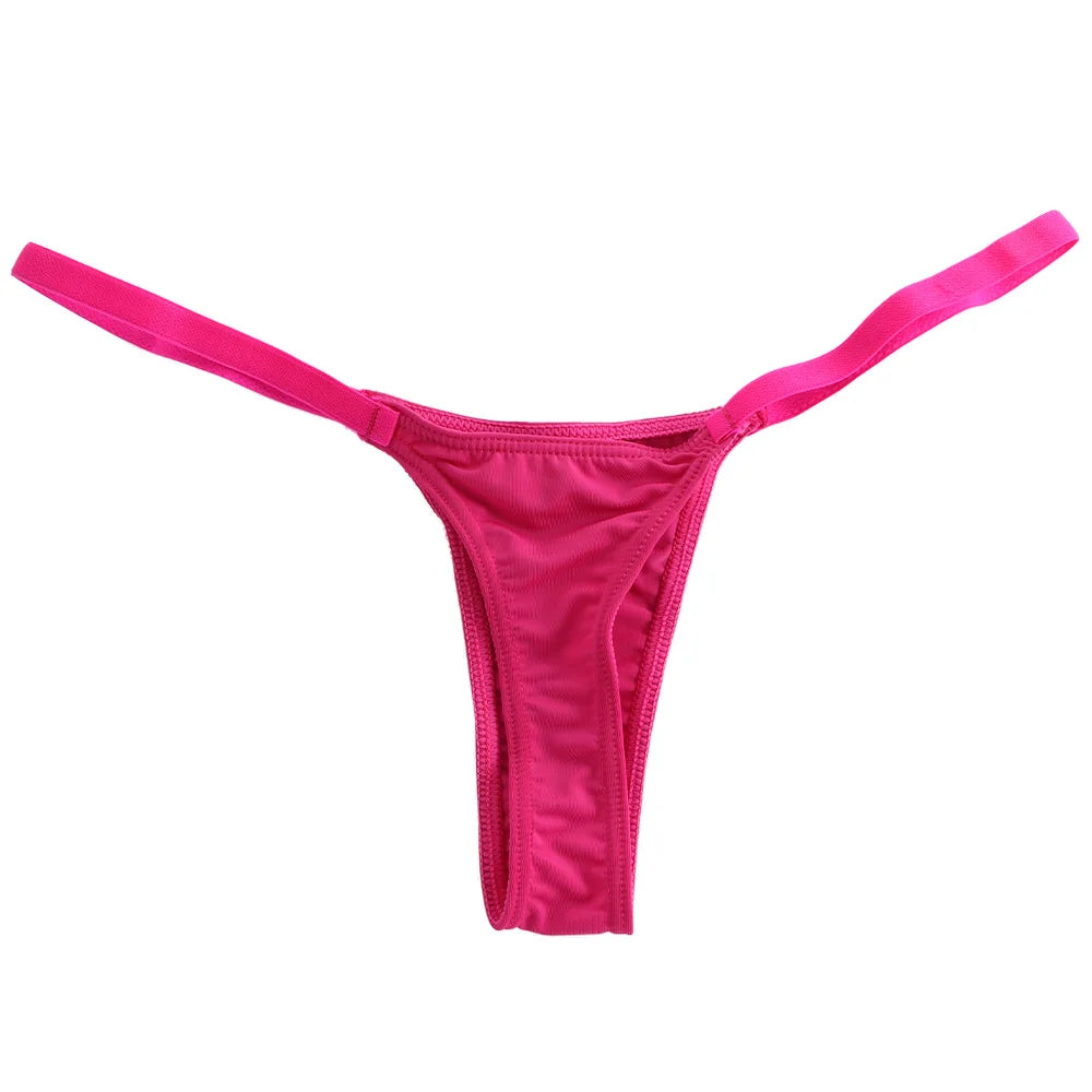 Tanga soie de lait — Coton taille basse stretch