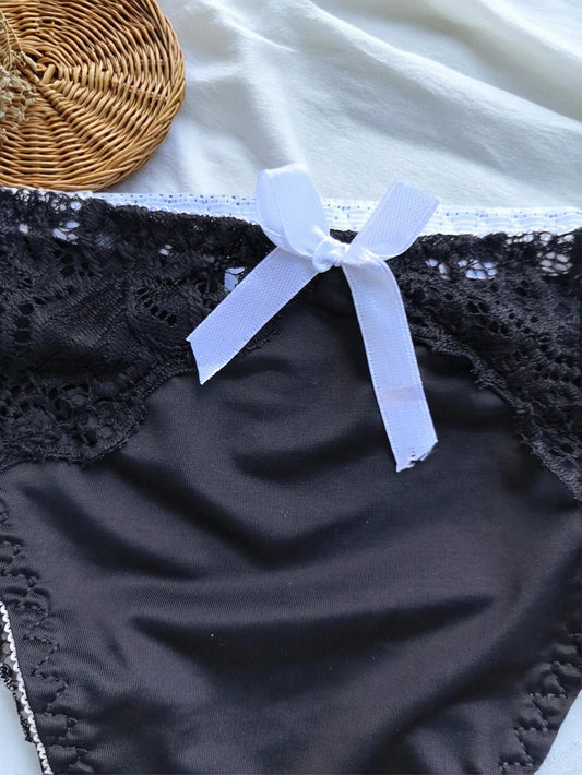 Culotte Seamless Grande Taille - Dentelle Bicolore 1XL-4XL - Nos Petits KIFF
