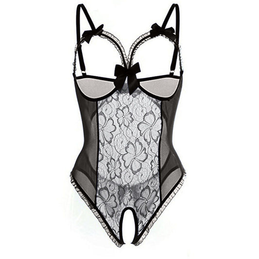 Body lingerie grande taille — Dentelle sexy avec entrejambe