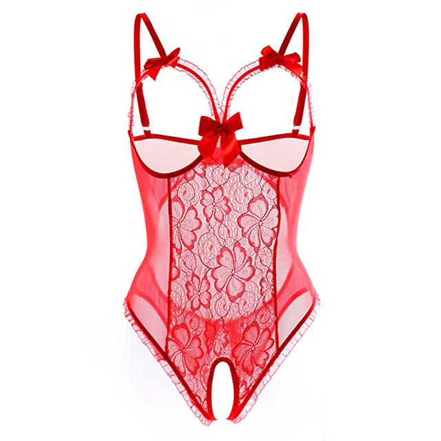Body lingerie grande taille — Dentelle sexy avec entrejambe