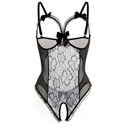 Body lingerie grande taille — Dentelle sexy avec entrejambe