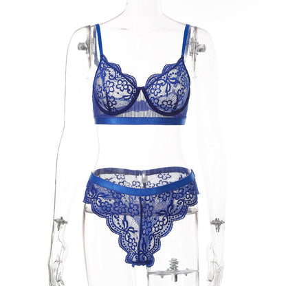 Ensemble Lingerie Dentelle Push-Up Gainant — S-XXL