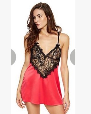 Lingerie dos nu col V profond — Dentelle halter sexy