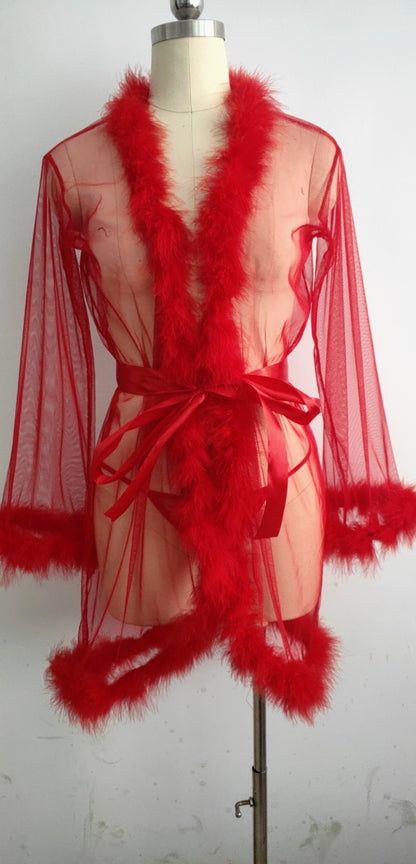 Ensemble lingerie sexy style européen — Dentelle & transparence