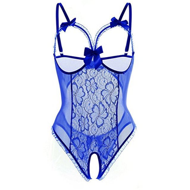 Body lingerie grande taille — Dentelle sexy avec entrejambe
