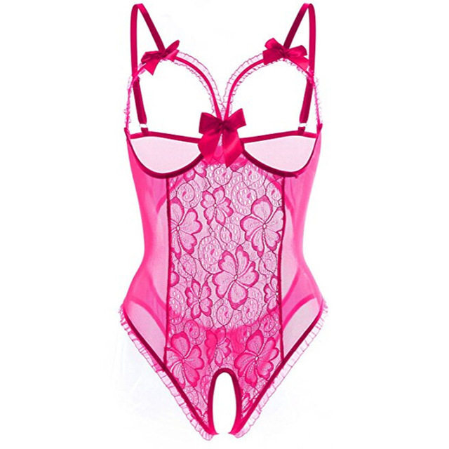Body lingerie grande taille — Dentelle sexy avec entrejambe