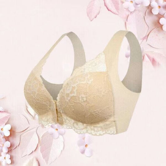 Soutien-gorge grande taille sans armatures — Dentelle respirante push-up