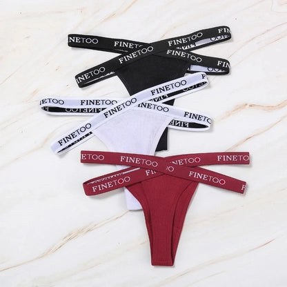 Tanga cross strap taille haute coton — M-XL