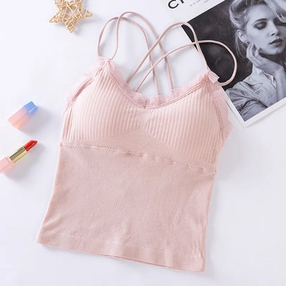Tank Top Brassiere Camisole - Dos Ouvert Dentelle S-XL - Nos Petits KIFF