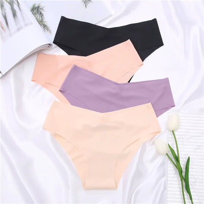 FINETOO 2PCS/Set Women Seamless Panties Lingerie M-XXL Breathable Woman Underwear Sexy Femme Underpants Girls Panty Plus Size