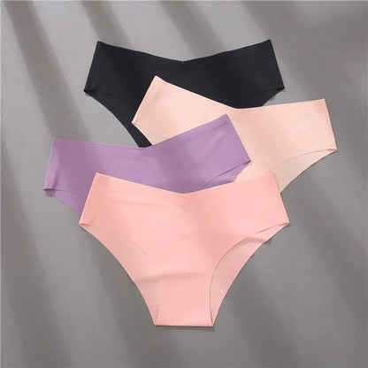 FINETOO 2PCS/Set Women Seamless Panties Lingerie M-XXL Breathable Woman Underwear Sexy Femme Underpants Girls Panty Plus Size