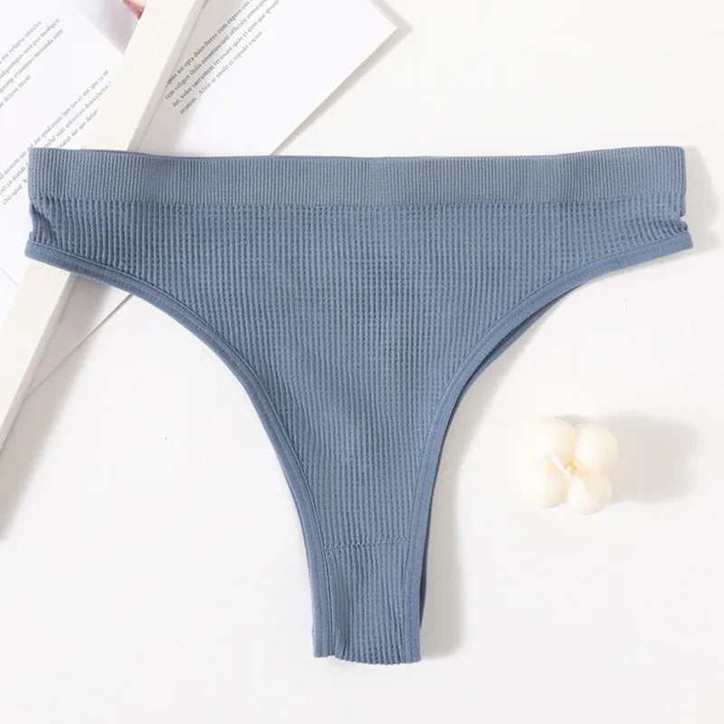 Culotte femme sans coutures — Nylon spandex taille basse entrejambe coton respirante