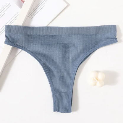 Culotte femme sans coutures — Nylon spandex taille basse entrejambe coton respirante