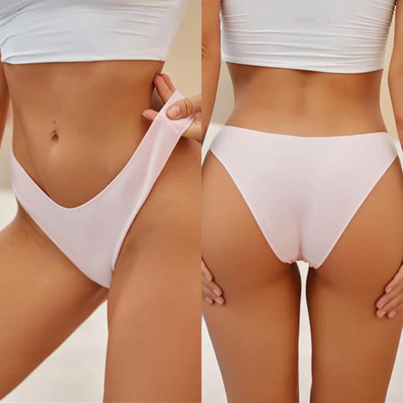 Culotte femme coton doux mi-taille — Dentelle sexy grande taille M à 2XL