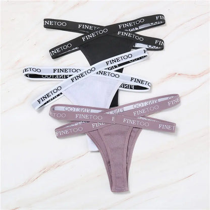 Tanga cross strap taille haute coton — M-XL
