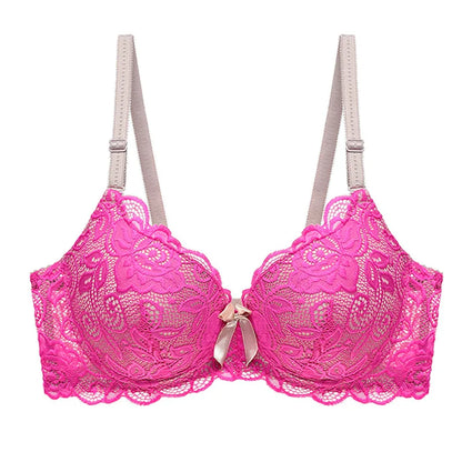 Ensemble Lingerie Push-Up Rose Grande Taille - Soutien-gorge & String - Nos Petits KIFF
