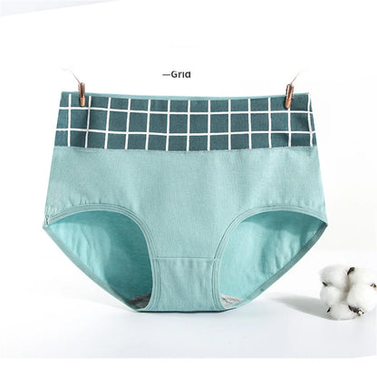 Culotte Coton Imprimée Taille Mi-Haute — M-XXL
