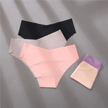 FINETOO 2PCS/Set Women Seamless Panties Lingerie M-XXL Breathable Woman Underwear Sexy Femme Underpants Girls Panty Plus Size