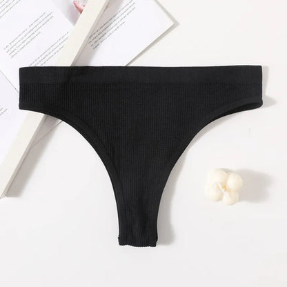 Culotte femme sans coutures — Nylon spandex taille basse entrejambe coton respirante