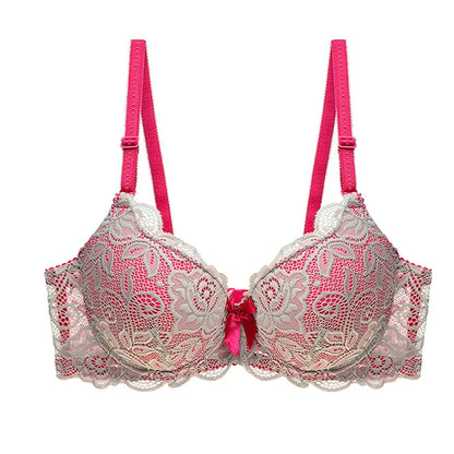 Ensemble Lingerie Push-Up Rose Grande Taille - Soutien-gorge & String - Nos Petits KIFF