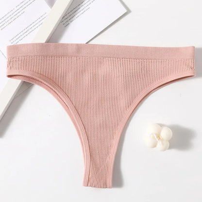 Culotte femme sans coutures — Nylon spandex taille basse entrejambe coton respirante
