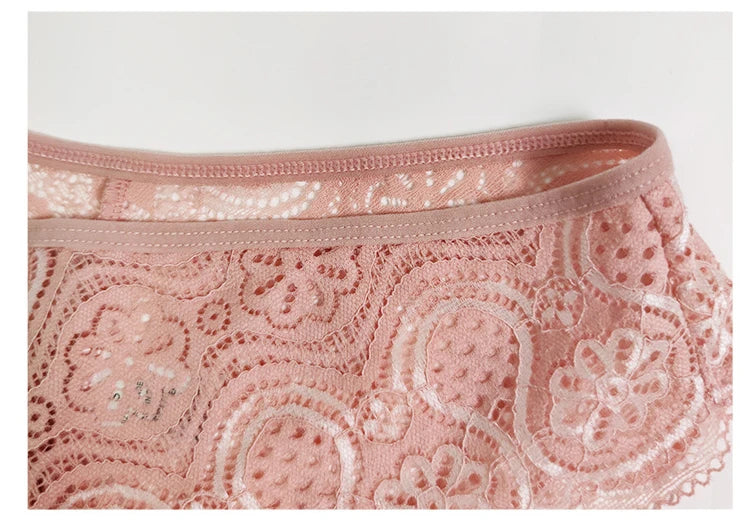 Culotte femme dentelle florale — Imprimé sexy taille mi-haute
