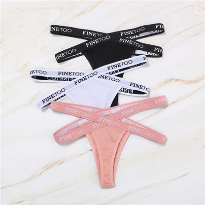 Tanga cross strap taille haute coton — M-XL