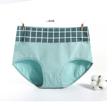 Culotte Coton Imprimée Taille Mi-Haute — M-XXL