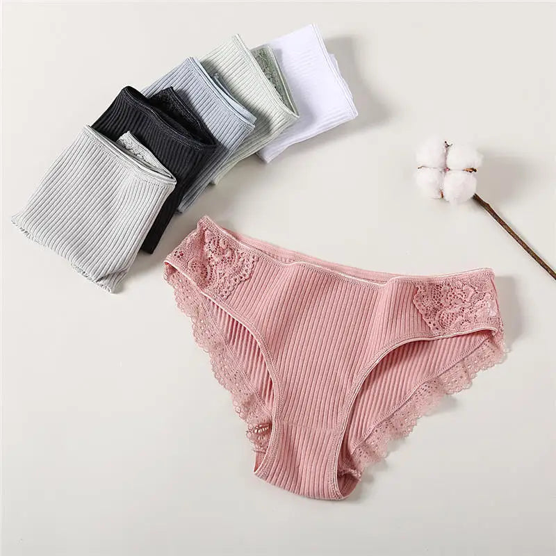 Lot 3 Culottes Florales Coton FINETOO - Taille Basse M-XXL - Nos Petits KIFF