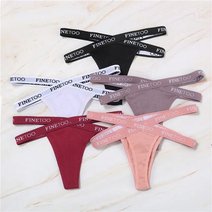 Tanga cross strap taille haute coton — M-XL