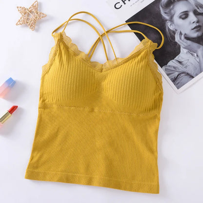 Tank Top Brassiere Camisole - Dos Ouvert Dentelle S-XL - Nos Petits KIFF