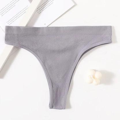 Culotte femme sans coutures — Nylon spandex taille basse entrejambe coton respirante