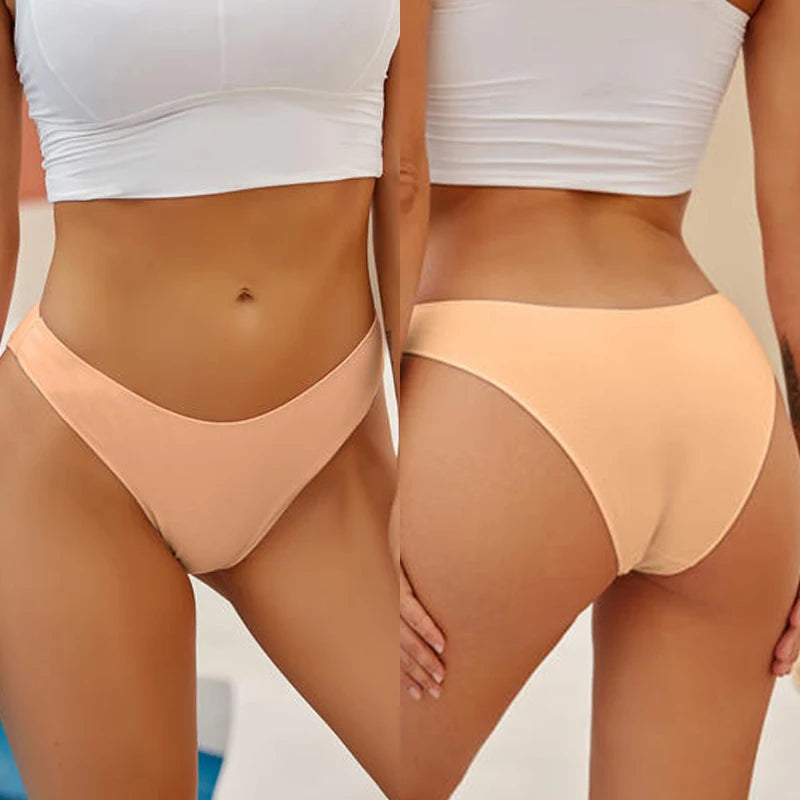 Culotte femme coton doux mi-taille — Dentelle sexy grande taille M à 2XL