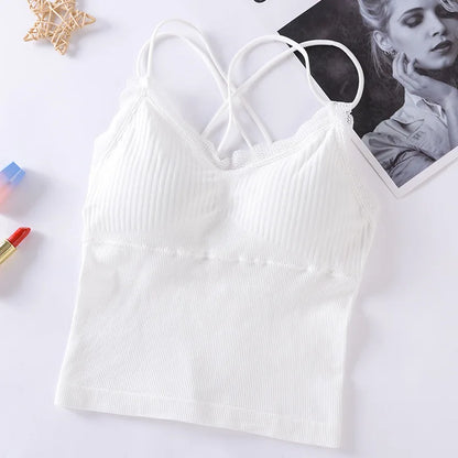 Tank Top Brassiere Camisole - Dos Ouvert Dentelle S-XL - Nos Petits KIFF