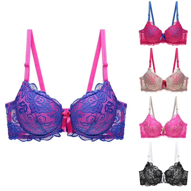 Ensemble Lingerie Push-Up Rose Grande Taille - Soutien-gorge & String - Nos Petits KIFF