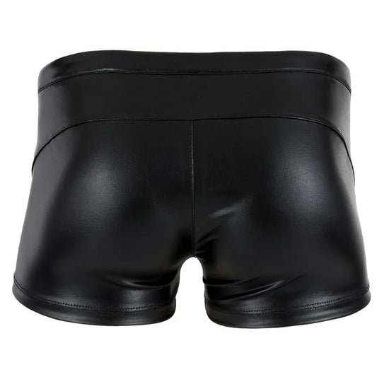 Short Homme Cuir Verni - Cordon Élastique & Style Audacieux M-XL - Nos Petits KIFF