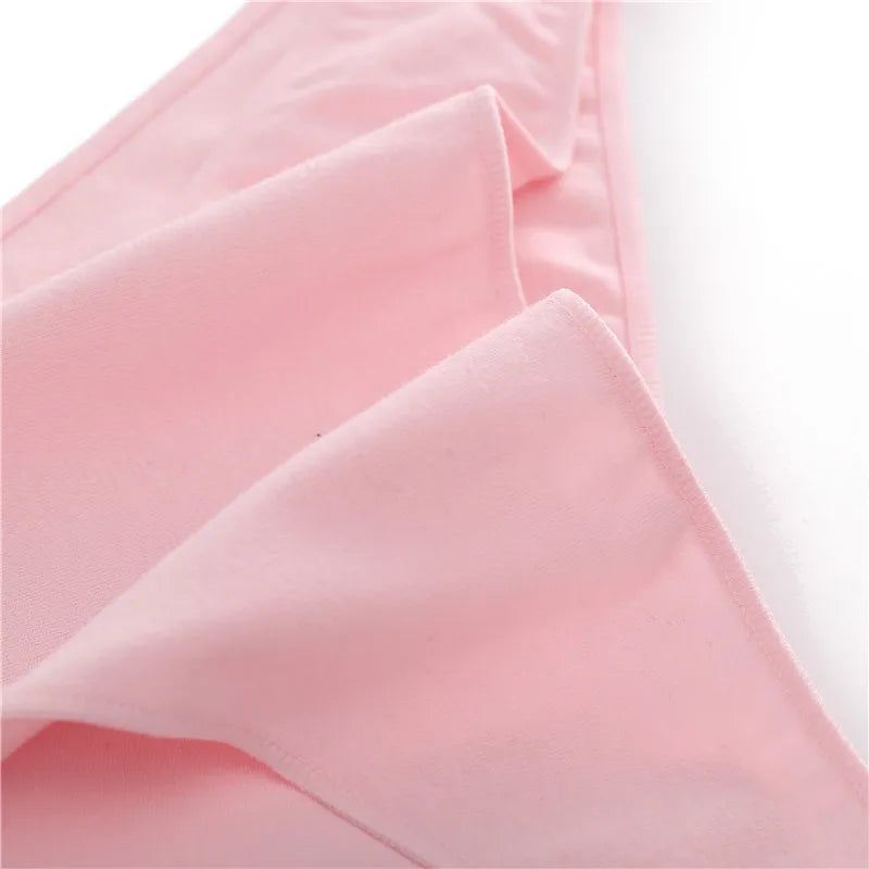 Culotte femme coton doux mi-taille — Dentelle sexy grande taille M à 2XL