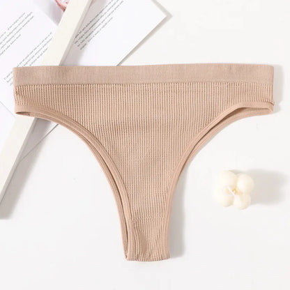 Culotte femme sans coutures — Nylon spandex taille basse entrejambe coton respirante