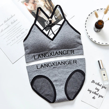Ensemble sport femme — Brassière sans armature et culotte sans coutures