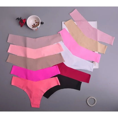 Tanga femme volants invisible — G-string sans coutures sexy lingerie