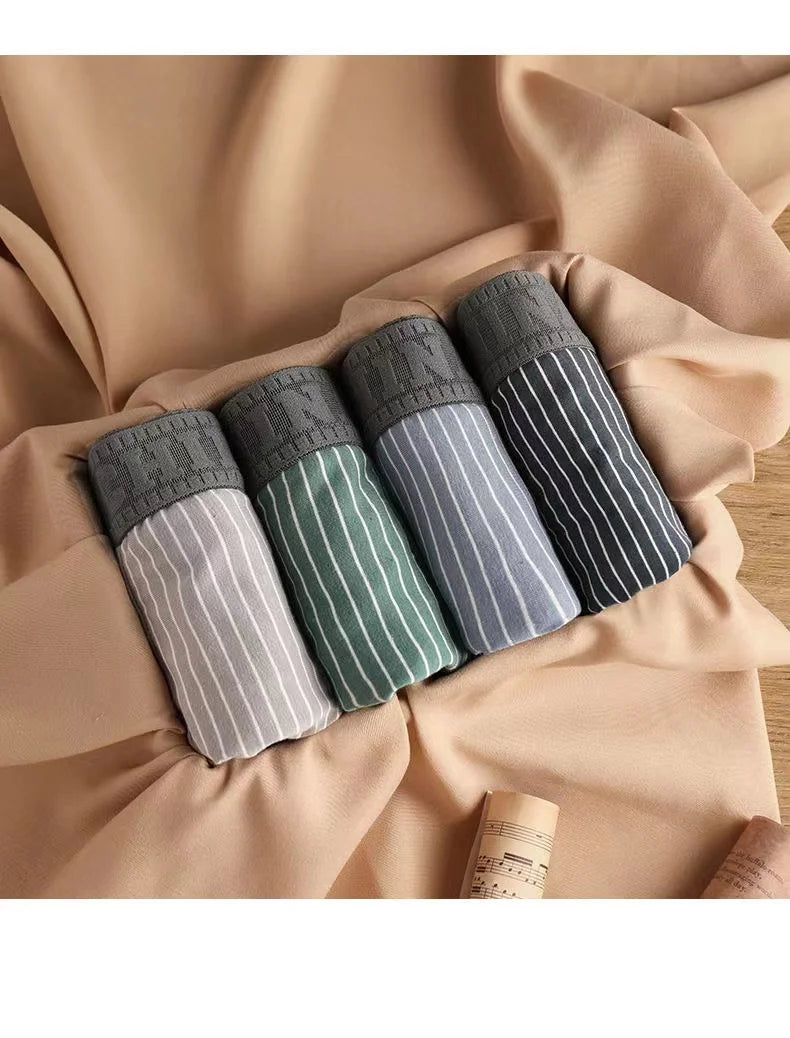 Boxer Coton Rayé U-Convex Plus Size - L à 6XL - Nos Petits KIFF